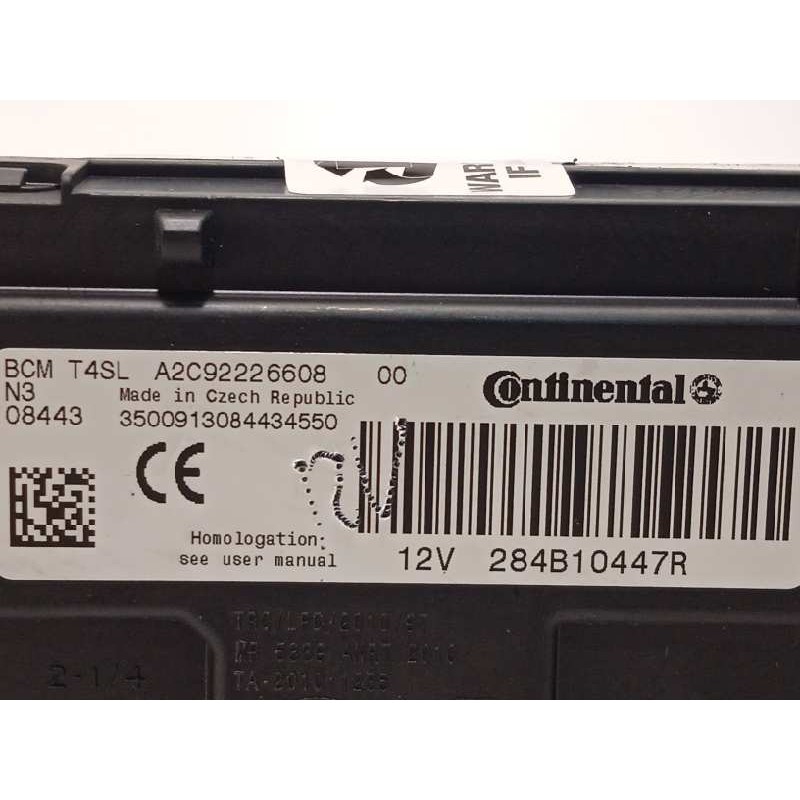 Recambio de modulo electronico para renault clio iv grandtour dynamique referencia OEM IAM 284B10447R  