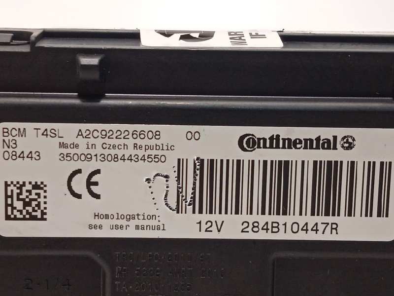 Recambio de modulo electronico para renault clio iv grandtour dynamique referencia OEM IAM 284B10447R  