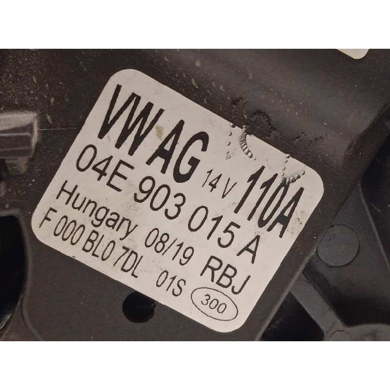 Recambio de alternador para volkswagen t-cross 1.0 tsi referencia OEM IAM 04E903015A  F000BL07DL