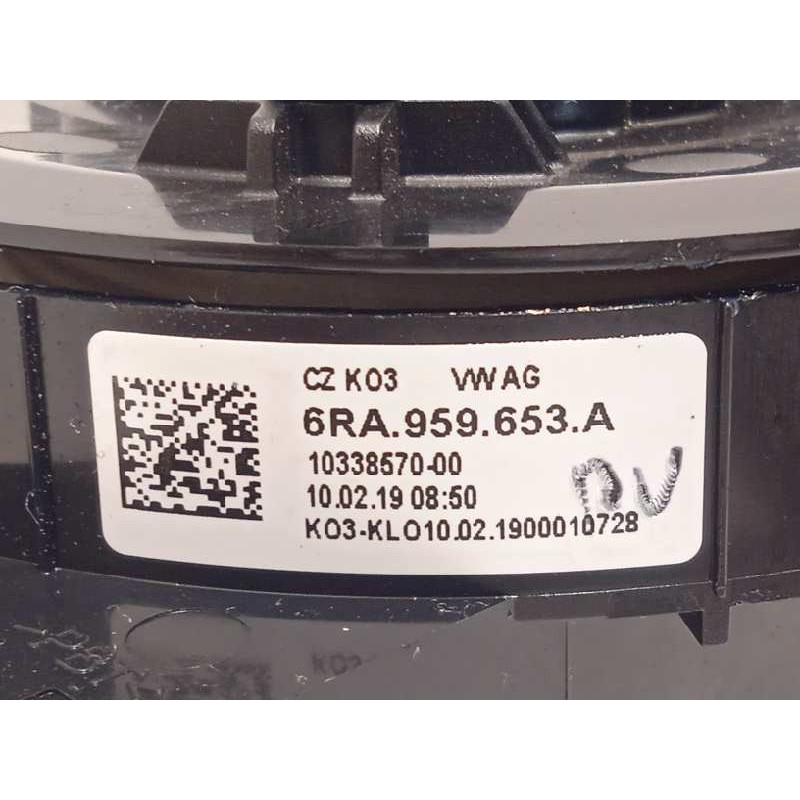 Recambio de anillo airbag para volkswagen t-cross 1.0 tsi referencia OEM IAM 6RA959653A  