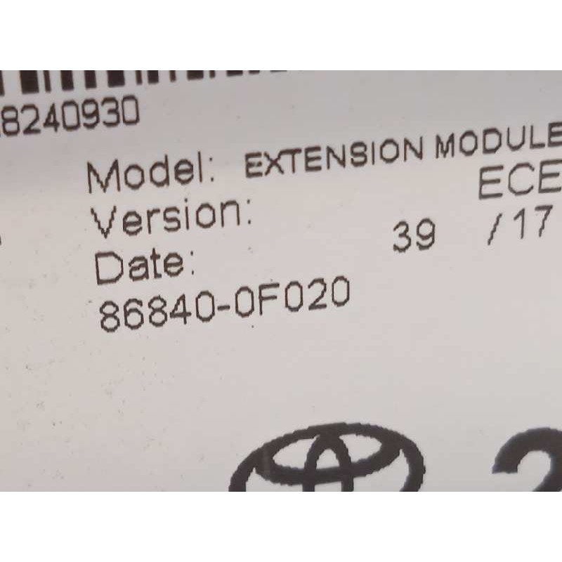 Recambio de sistema navegacion gps para toyota auris hybrid feel! edition referencia OEM IAM 868400F020  