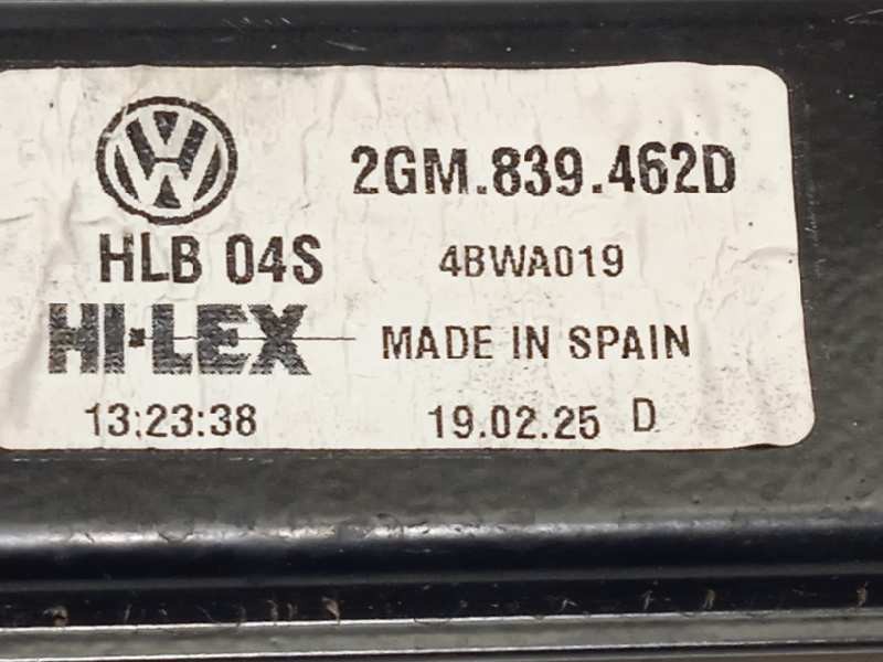 Recambio de elevalunas trasero derecho para volkswagen t-cross 1.0 tsi referencia OEM IAM 2GM839462D  6Q0959408