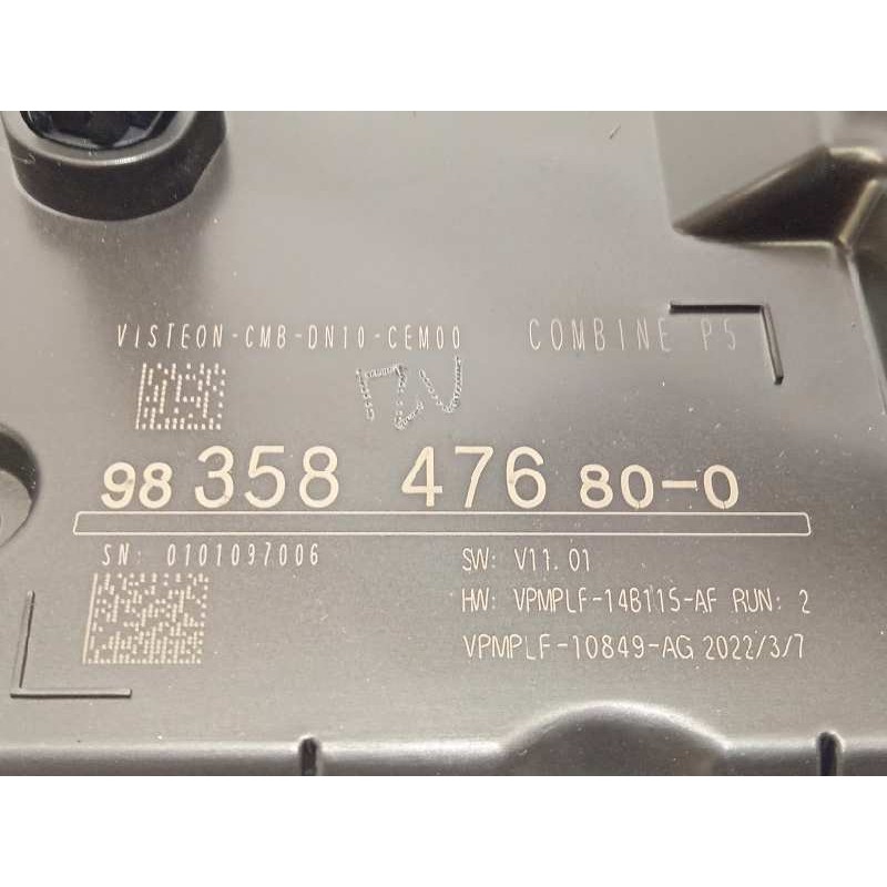 Recambio de cuadro instrumentos para peugeot 308 1.2 allure puretech referencia OEM IAM 9835847680  