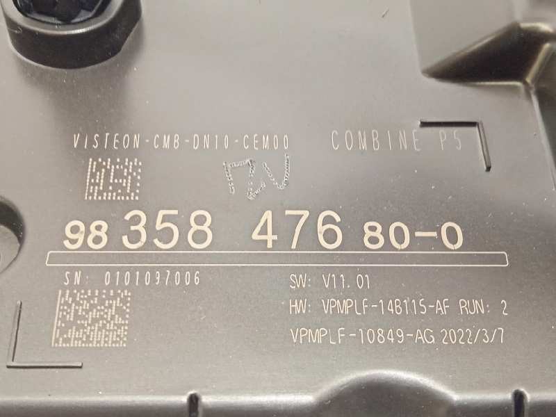 Recambio de cuadro instrumentos para peugeot 308 1.2 allure puretech referencia OEM IAM 9835847680  