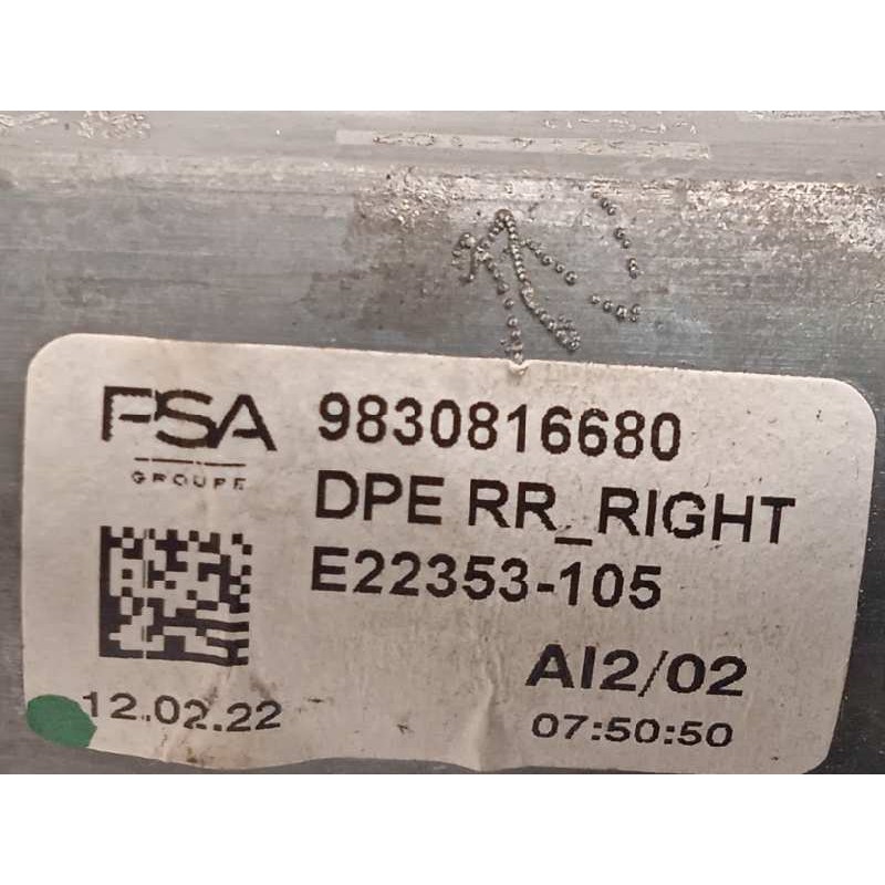 Recambio de elevalunas trasero derecho para peugeot 308 1.2 allure puretech referencia OEM IAM 9830816680  9829048380