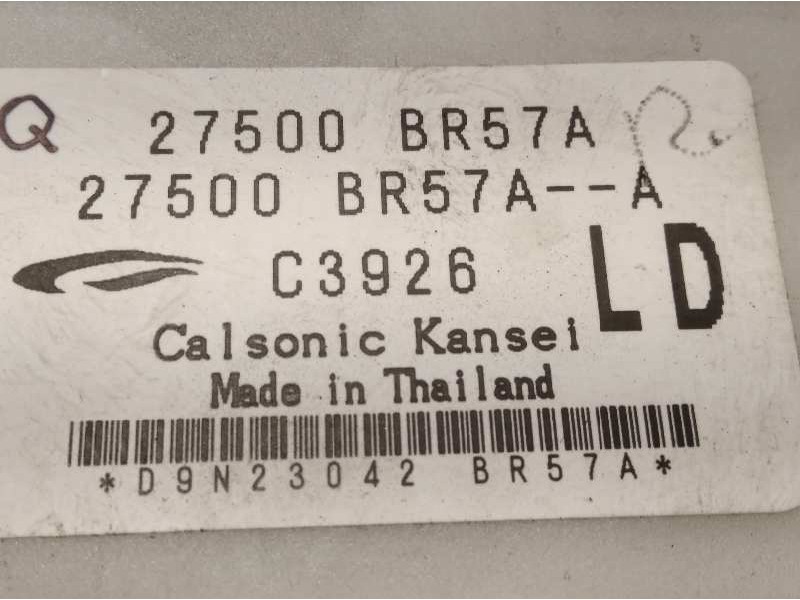 Recambio de mando climatizador para nissan qashqai (j10) 1.5 turbodiesel cat referencia OEM IAM 27500BR57A  