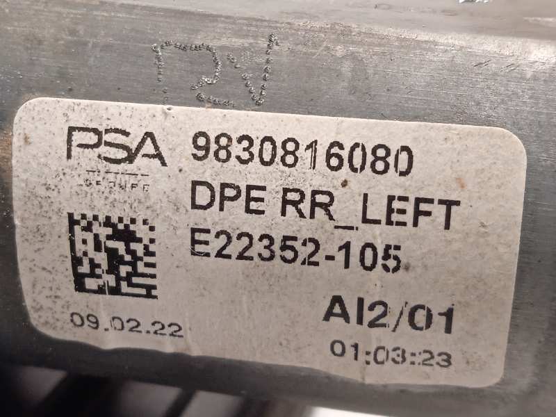 Recambio de elevalunas trasero izquierdo para peugeot 308 1.2 allure puretech referencia OEM IAM 9830816080  9829048280