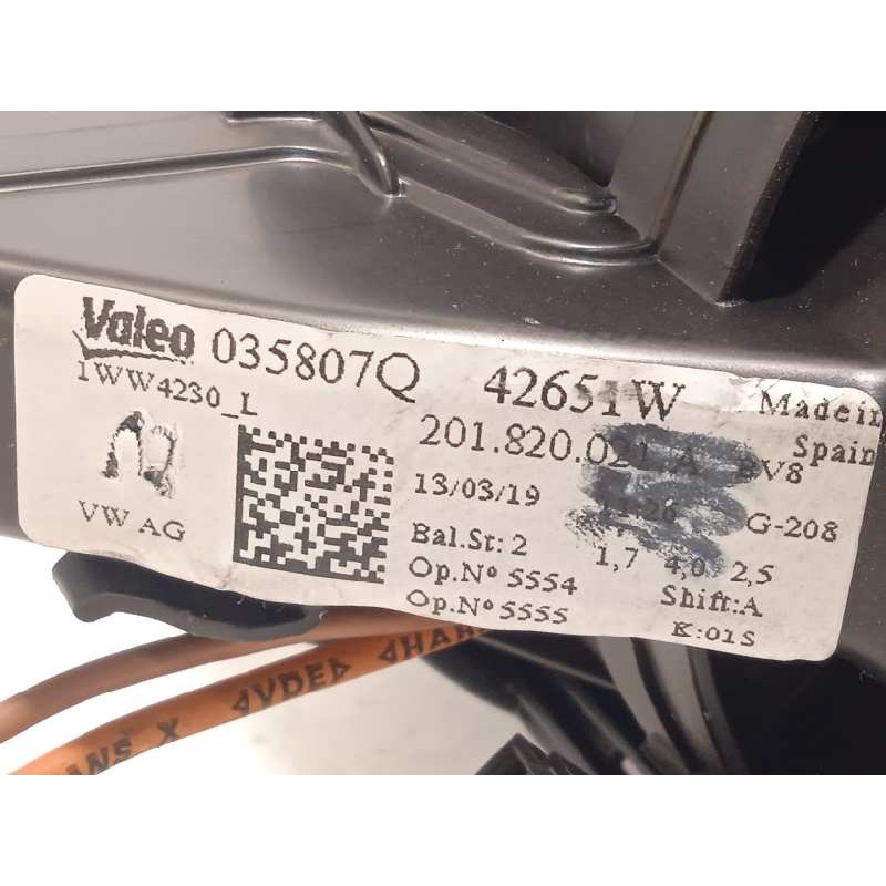 Recambio de motor calefaccion para volkswagen t-cross 1.0 tsi referencia OEM IAM 201820021A  2Q1820021A