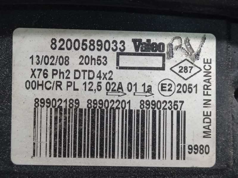 Recambio de faro derecho para renault kangoo (f/kc0) 1.5 dci diesel referencia OEM IAM 8200589033  