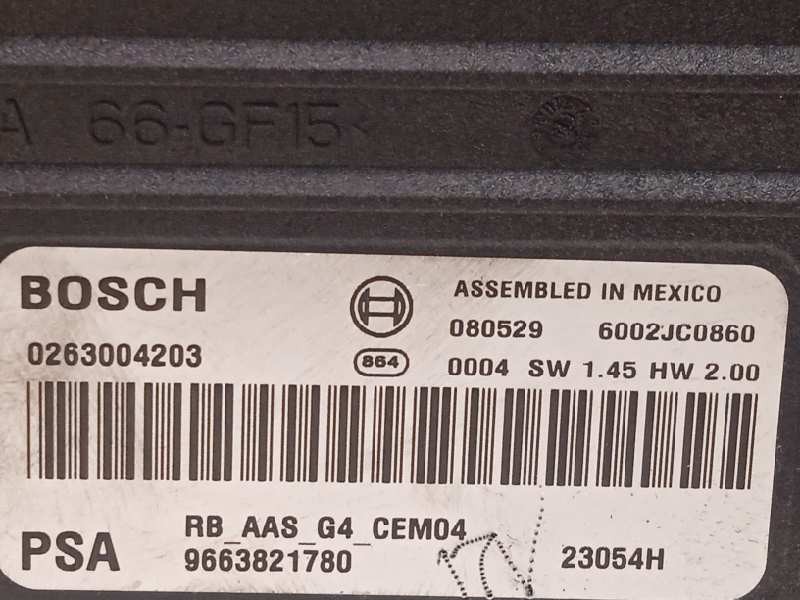 Recambio de modulo electronico para citroën c5 berlina s referencia OEM IAM 9663821780  0263004203