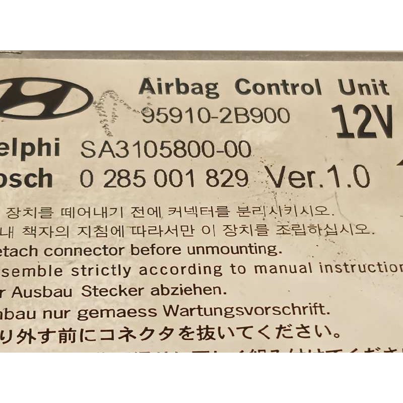 Recambio de centralita airbag para hyundai santa fe (bm) 2.2 crdi cat referencia OEM IAM 959102B900  0285001829
