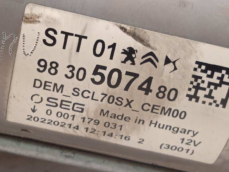 Recambio de motor arranque para peugeot 308 1.2 allure puretech referencia OEM IAM 9830507480  0001179031