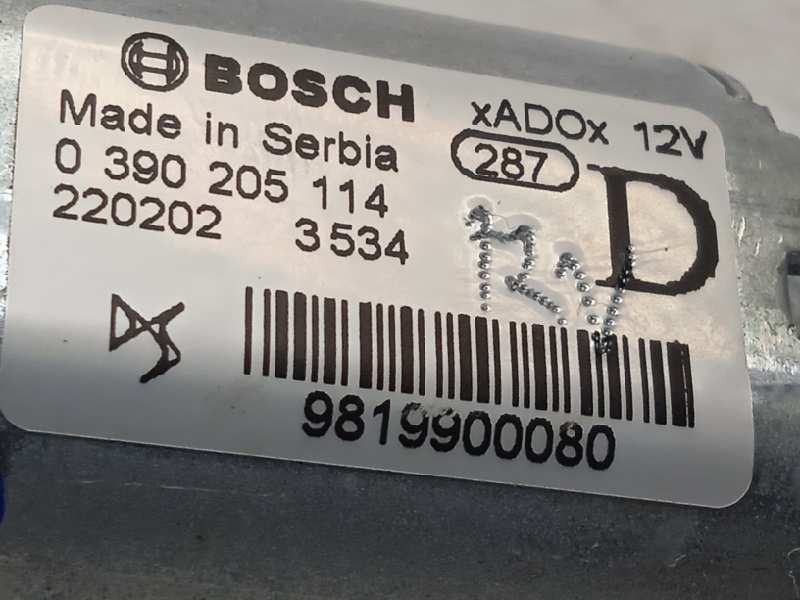 Recambio de motor limpia trasero para peugeot 308 1.2 allure puretech referencia OEM IAM 9819900080  0390205114