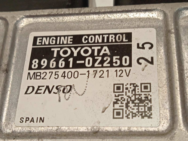 Recambio de centralita motor uce para toyota auris hybrid active referencia OEM IAM 896610Z250  MB2754001721