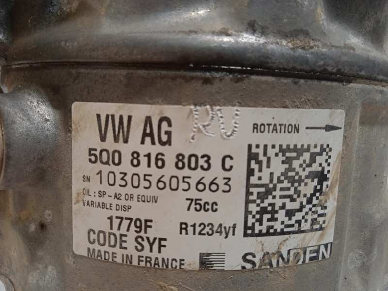 Recambio de compresor aire acondicionado para seat ibiza sc (6p5) 1.2 tsi referencia OEM IAM 5Q0816803C  
