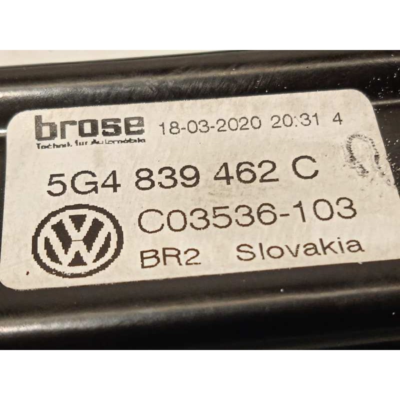 Recambio de elevalunas trasero derecho para volkswagen golf vii variant (bv5) advance bmt referencia OEM IAM 5G4839462C  5Q49598