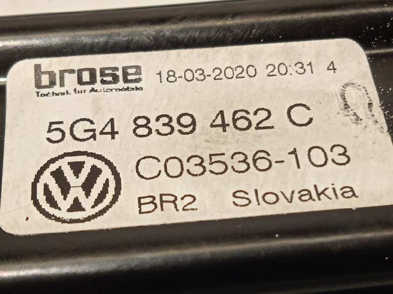 Recambio de elevalunas trasero derecho para volkswagen golf vii variant (bv5) advance bmt referencia OEM IAM 5G4839462C  5Q49598