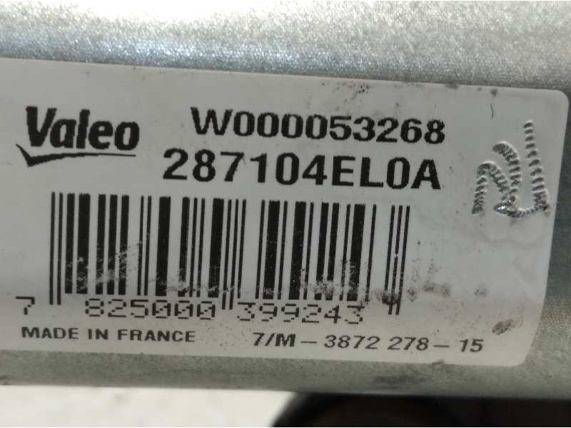 Recambio de motor limpia trasero para nissan qashqai (j11) 1.5 turbodiesel cat referencia OEM IAM 287104EL0A  