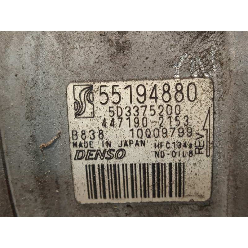 Recambio de compresor aire acondicionado para fiat doblo 1.4 16v turbo referencia OEM IAM 55194880  4471902153