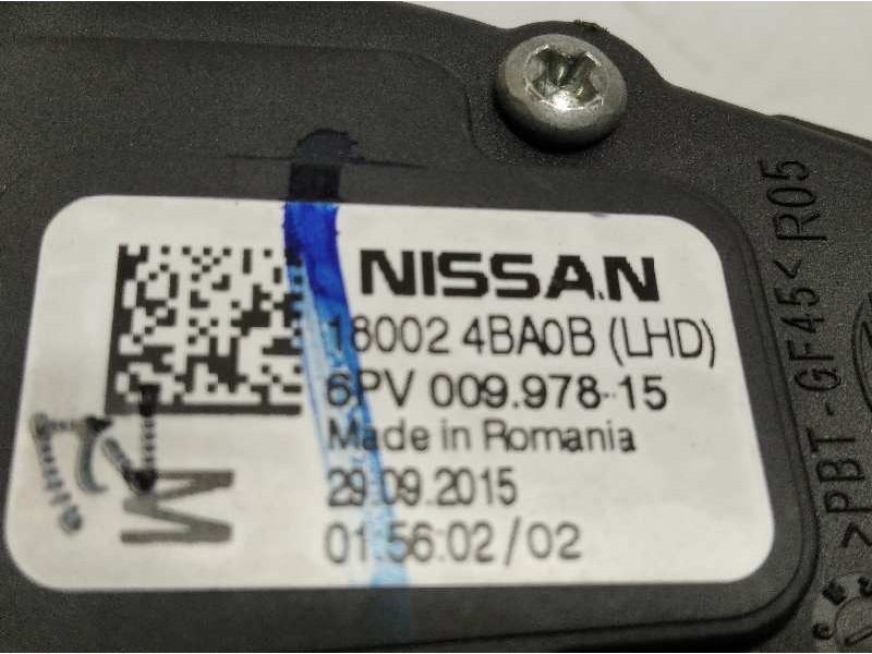 Recambio de potenciometro pedal para nissan qashqai (j11) 1.5 turbodiesel cat referencia OEM IAM 180024BA0B  6PV00997815