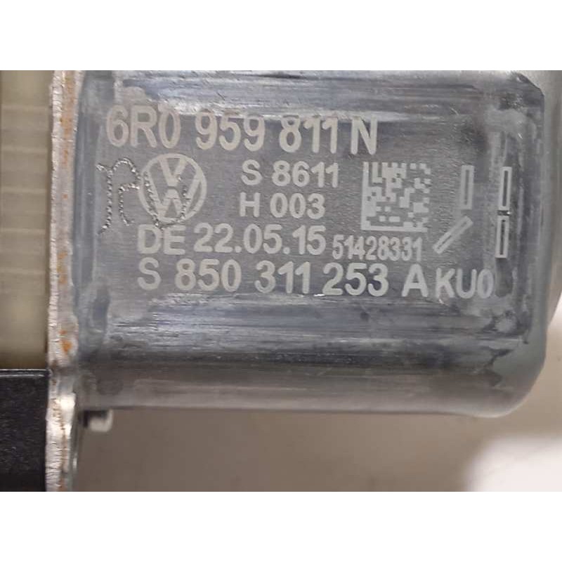 Recambio de elevalunas trasero izquierdo para volkswagen polo (6c1) 1.6 highl referencia OEM IAM 6R0959811N  
