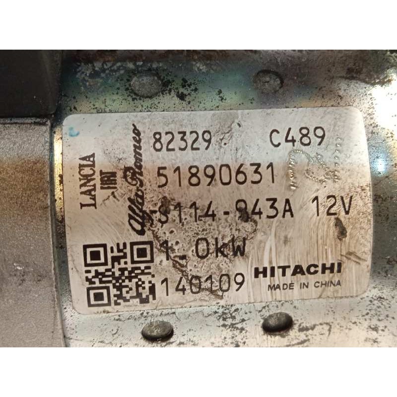 Recambio de motor arranque para fiat doblo 1.4 16v turbo referencia OEM IAM 51890631  S114943A