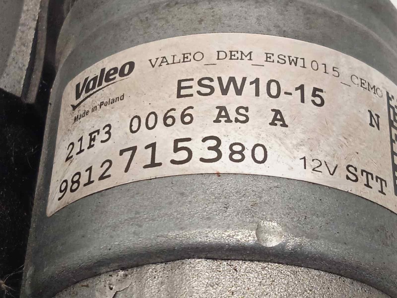 Recambio de motor arranque para citroën c3 1.2 12v vti / puretech referencia OEM IAM 9812715380  ESW1015