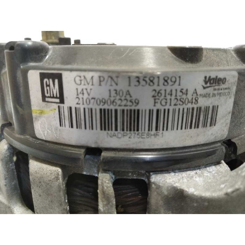 Recambio de alternador para opel astra j gtc enjoy referencia OEM IAM 13581891  13588290