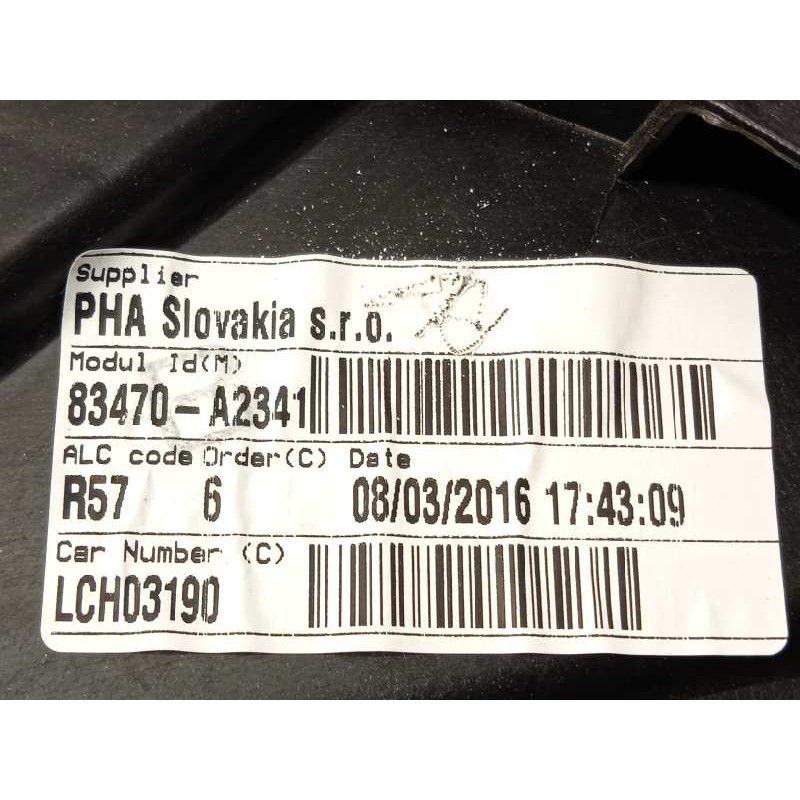 Recambio de elevalunas trasero izquierdo para kia cee´d drive referencia OEM IAM 83470A2341  83450A2010
