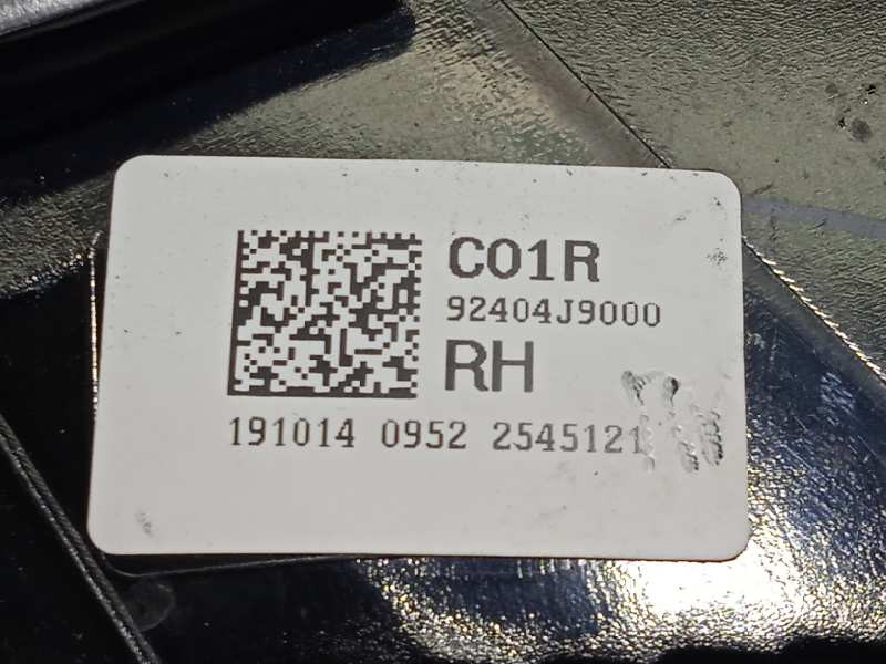 Recambio de piloto trasero derecho interior para hyundai kona klass hybrid 2wd referencia OEM IAM 92404J9000  