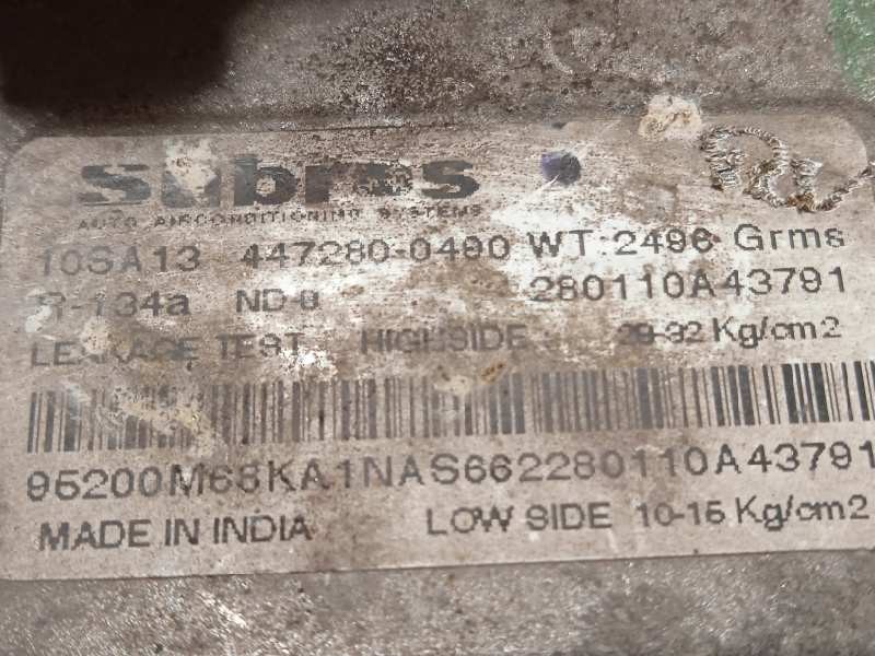 Recambio de compresor aire acondicionado para nissan pixo (uao) 1.0 referencia OEM IAM 4472800400  276304A00K