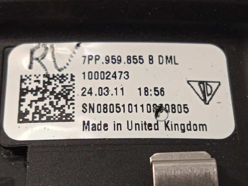 Recambio de mando elevalunas trasero izquierdo para porsche panamera 4 referencia OEM IAM 7PP959855B  