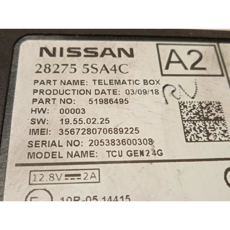 Recambio de modulo electronico para nissan nv 200 (m20) e-nv200 furgón basic referencia OEM IAM 282755SA4C  