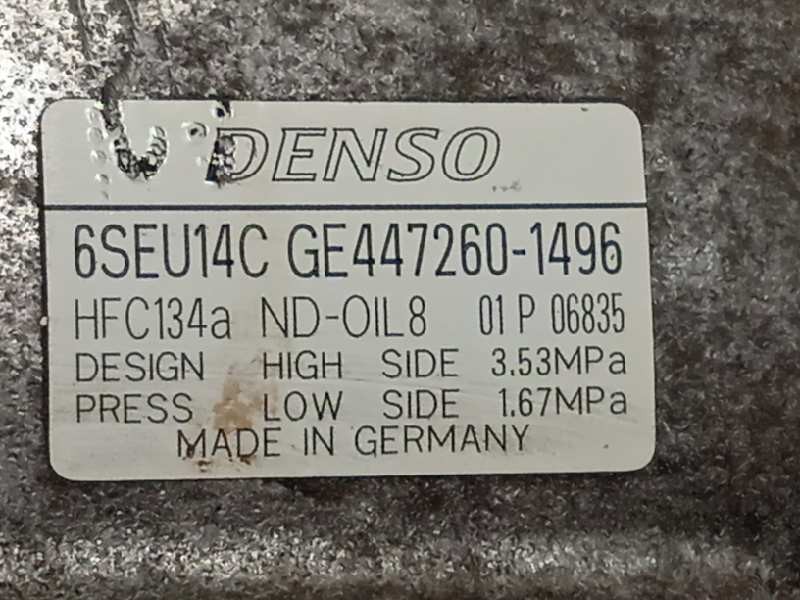 Recambio de compresor aire acondicionado para toyota avensis (t27) executive referencia OEM IAM 4472601496 8831005140 6SEU14C