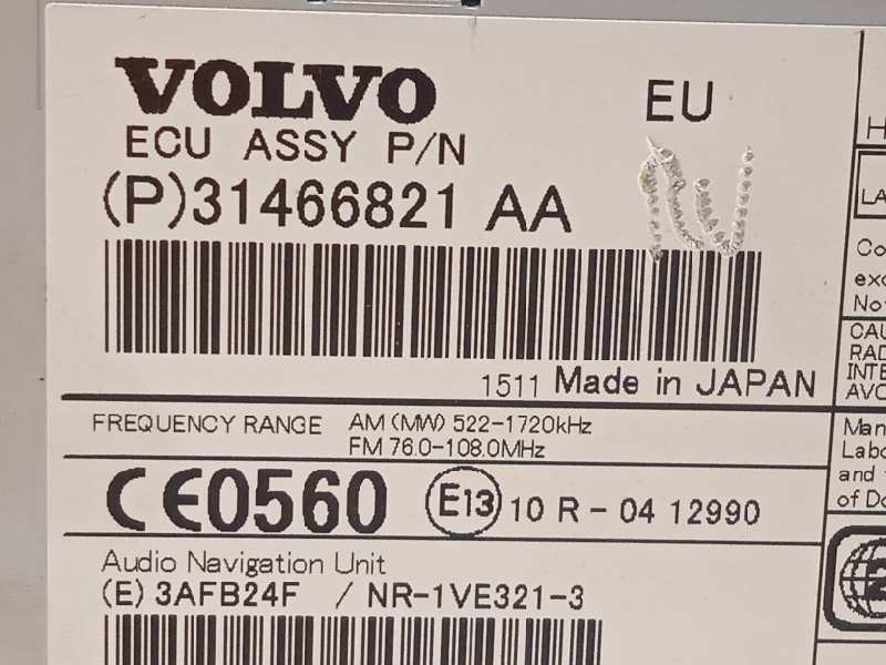 Recambio de sistema navegacion gps para volvo s60 lim. 2.0 diesel cat referencia OEM IAM 31466821  P31466821AA