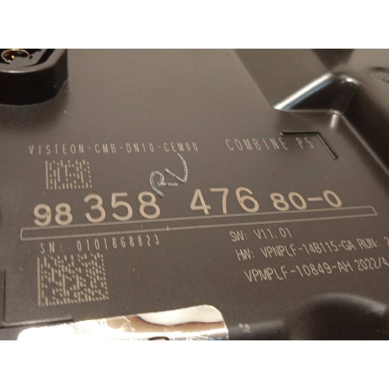 Recambio de cuadro instrumentos para peugeot 308 1.6 allure hybrid referencia OEM IAM 9835847680  