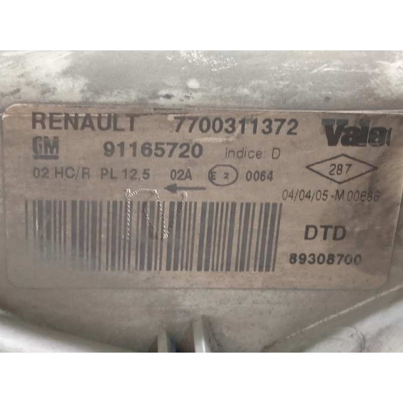 Recambio de faro derecho para nissan primastar (x83) 1.9 dci diesel cat referencia OEM IAM 2600000QAD  