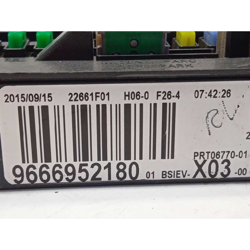 Recambio de caja reles / fusibles para citroën c3 tonic referencia OEM IAM 9666952180  