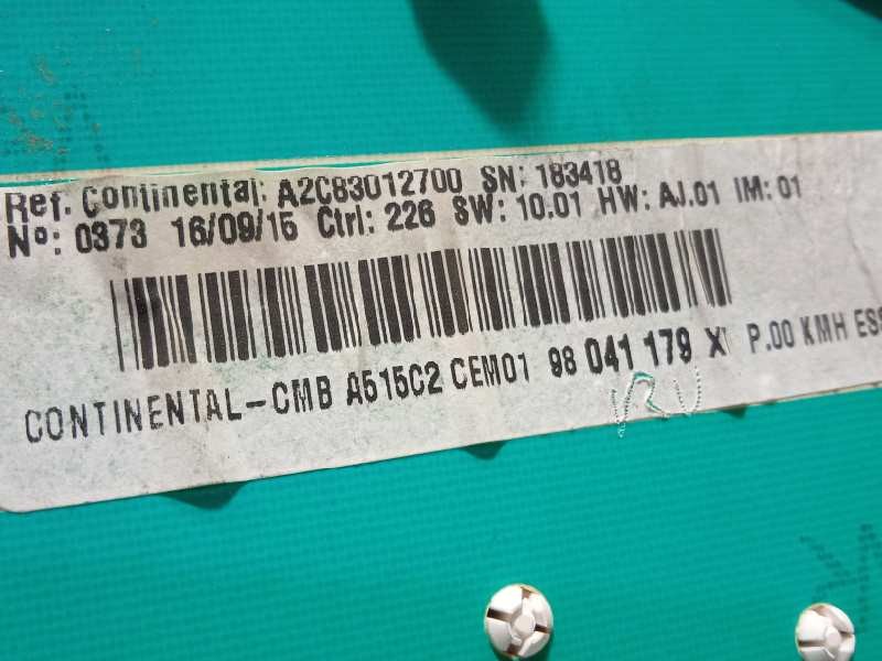 Recambio de cuadro instrumentos para citroën c3 tonic referencia OEM IAM 98041179XT  