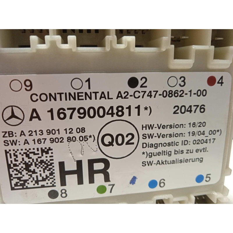 Recambio de centralita confort para mercedes-benz clase glc coupe (bm 253)(6.2016) referencia OEM IAM A1679004811  