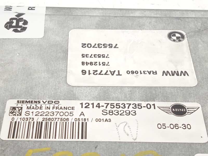 Recambio de centralita motor uce para bmw mini (r50,r53) one referencia OEM IAM 12147553735  7553702
