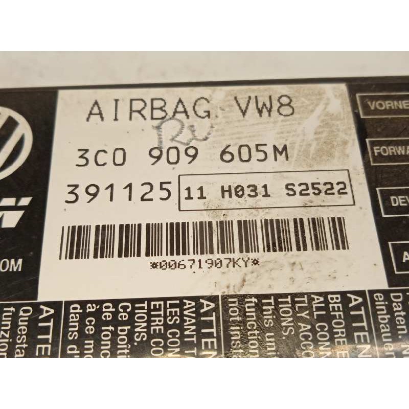 Recambio de centralita airbag para volkswagen passat variant (3c5) advance referencia OEM IAM 3C0909605M  3C0909605M00B