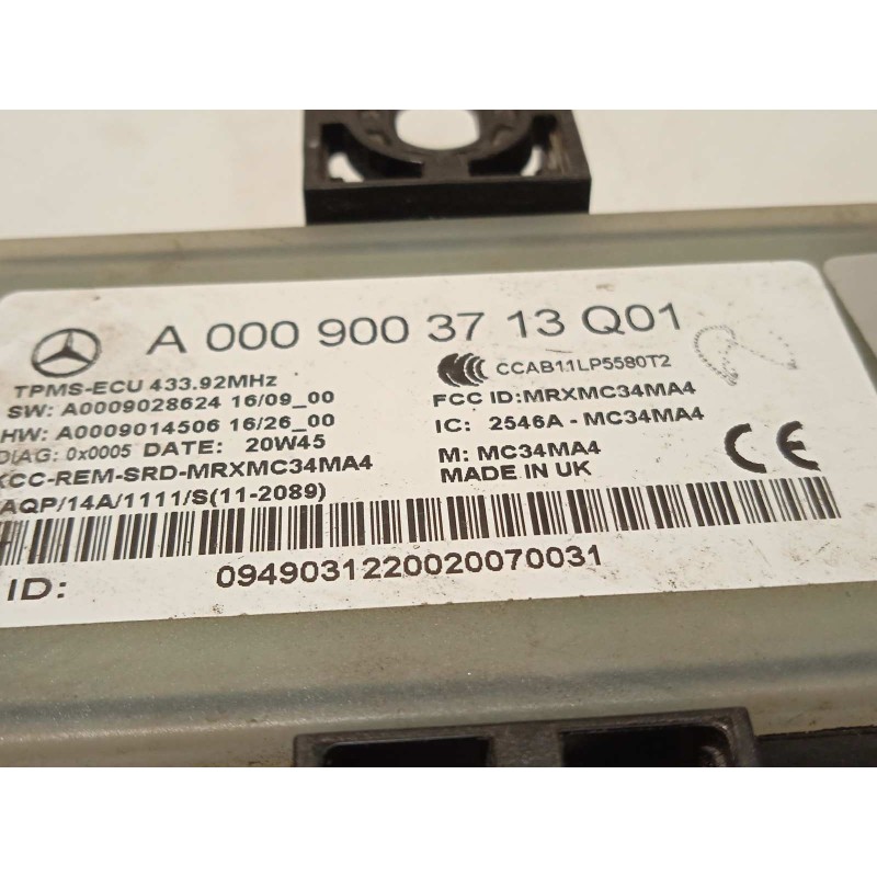Recambio de modulo electronico para mercedes-benz clase glc coupe (bm 253)(6.2016) referencia OEM IAM A0009003713  