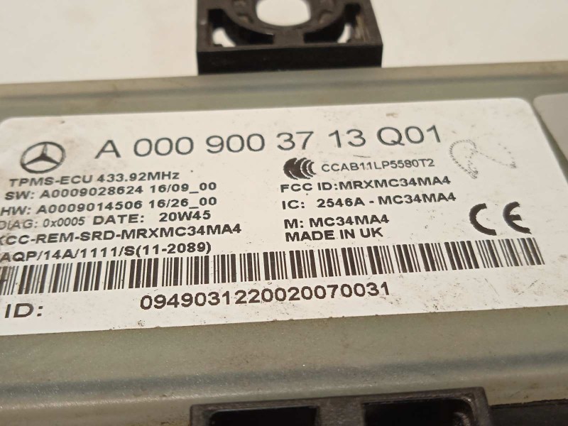 Recambio de modulo electronico para mercedes-benz clase glc coupe (bm 253)(6.2016) referencia OEM IAM A0009003713  