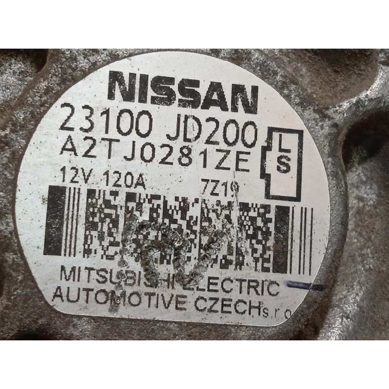 Recambio de alternador para nissan qashqai (j10) acenta referencia OEM IAM 23100JD200  A2TJ0281ZE