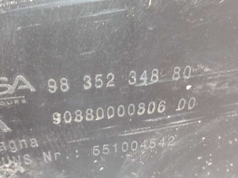 Recambio de refuerzo paragolpes trasero para peugeot 308 1.6 allure hybrid referencia OEM IAM 9837818180  9835234880