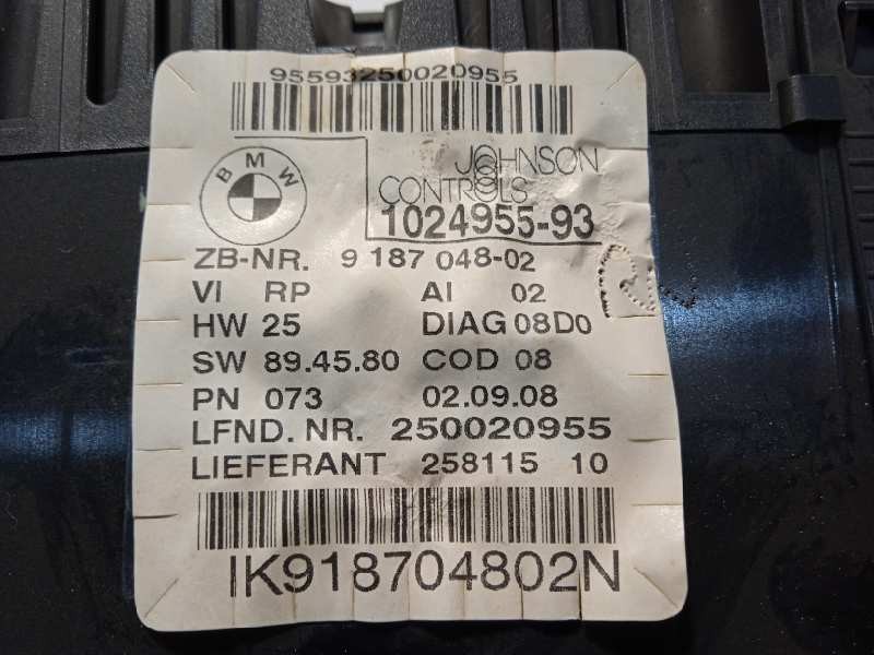 Recambio de cuadro instrumentos para bmw serie 1 berlina (e81/e87) 120d referencia OEM IAM 9187048  