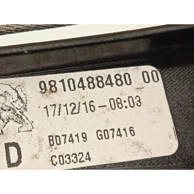 Recambio de elevalunas trasero derecho para peugeot 3008 allure referencia OEM IAM 9810488480  9811864480