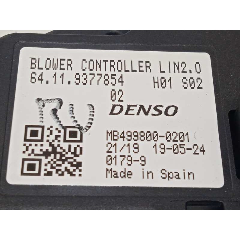 Recambio de resistencia calefaccion para mini mini 5-trg. (f55) cooper referencia OEM IAM 64119377854  9377854