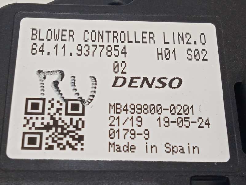 Recambio de resistencia calefaccion para mini mini 5-trg. (f55) cooper referencia OEM IAM 64119377854  9377854